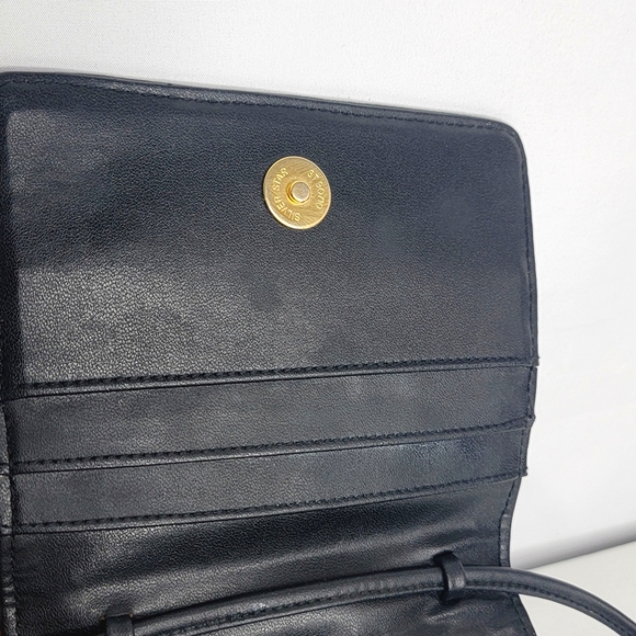 Whiting & Davis International Black Chainmail Mini Crossbody P99 - Picture 6 of 7